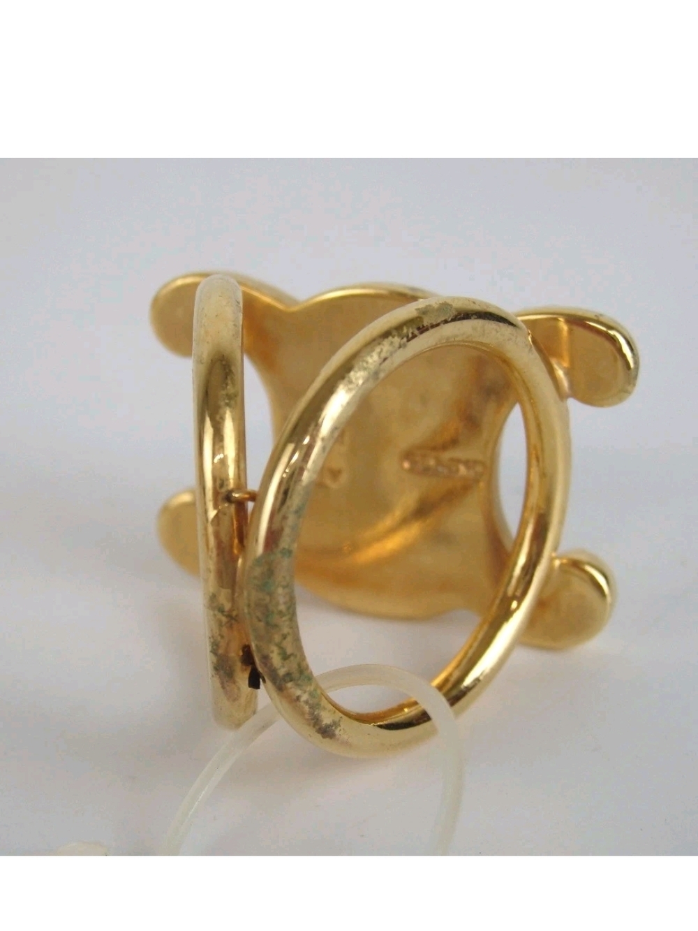 Celine Gold Triomphe Scarf Ring Holder - Picture 4 of 8